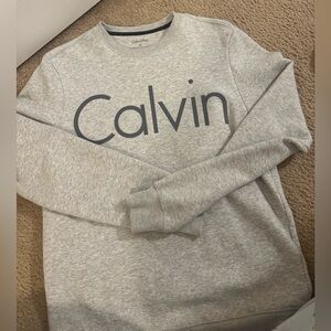 Calvin Klein Light Gray Crewneck Sweater
